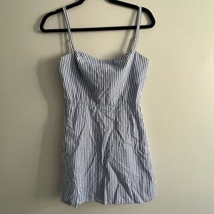 Reformation blue white mini dress size 0